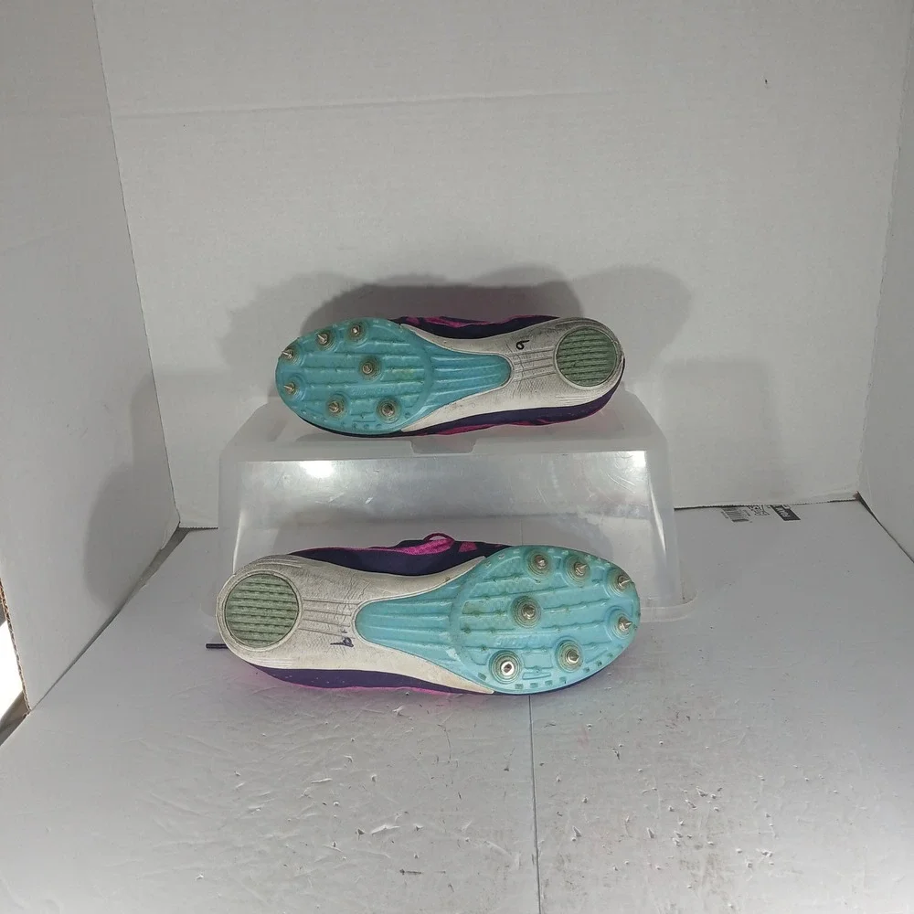 Nike Zoom Rival M 8 Size 8 Pink Purple Track Field Racing Spikes 806559-505